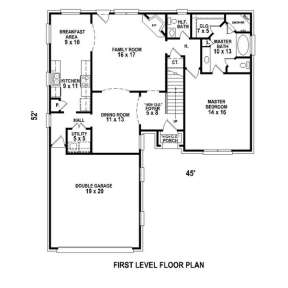 Floorplan 1 for House Plan #053-00478