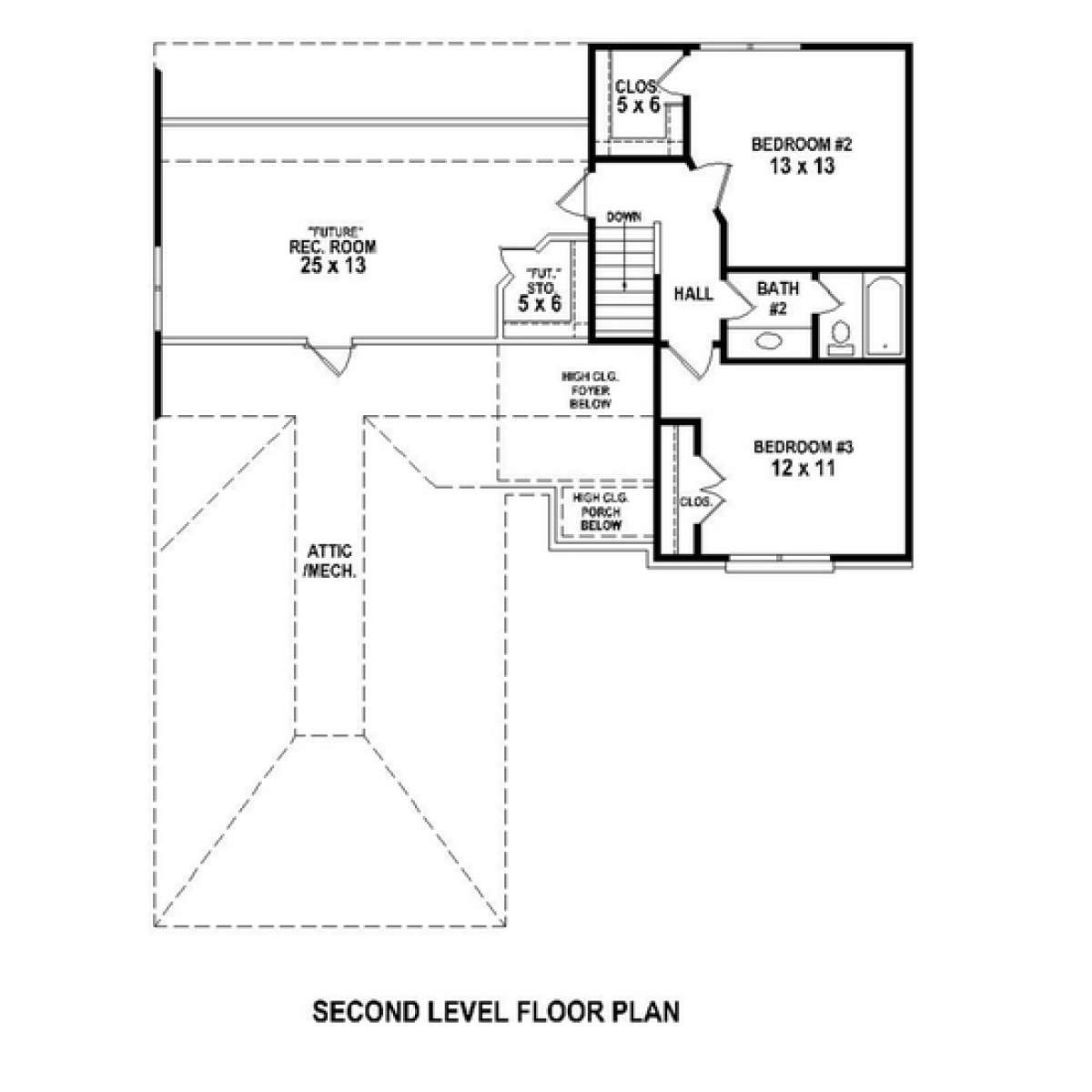 Floorplan 2 for House Plan #053-00478