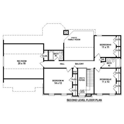 Floorplan 2 for House Plan #053-00482