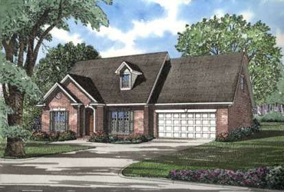 3 Bed, 2 Bath, 1697 Square Foot House Plan - #110-00244