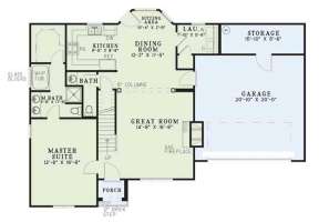 Floorplan 1 for House Plan #110-00244