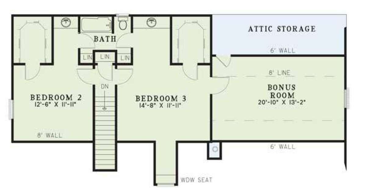Floorplan 2 for House Plan #110-00244