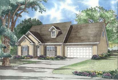 3 Bed, 2 Bath, 1697 Square Foot House Plan - #110-00245