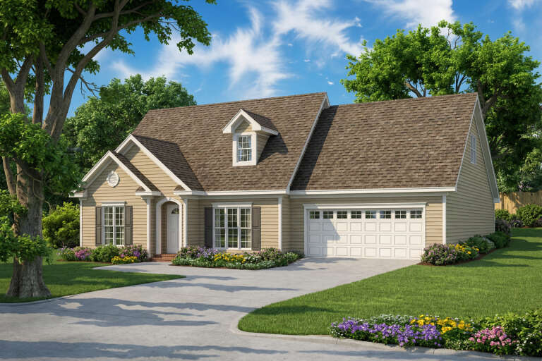 House Plan House Plan #4798 Angled Front Elevation