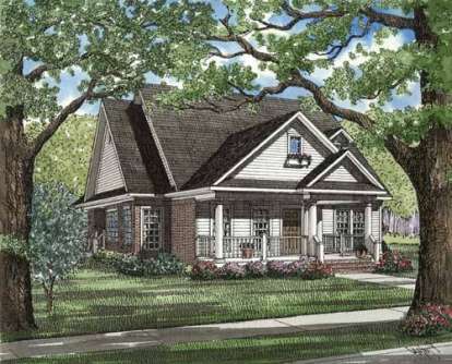 Ranch House Plan #110-00246 Elevation Photo