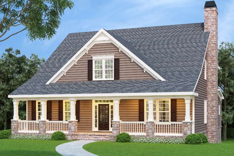 Cape Cod House Plan #009-00031 Elevation Photo
