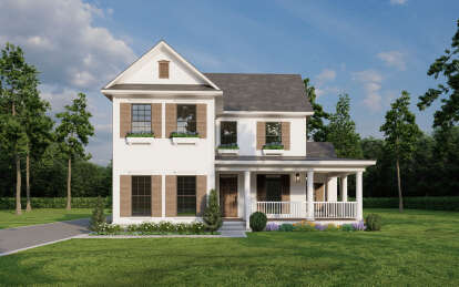 Country House Plan #110-00247 Elevation Photo