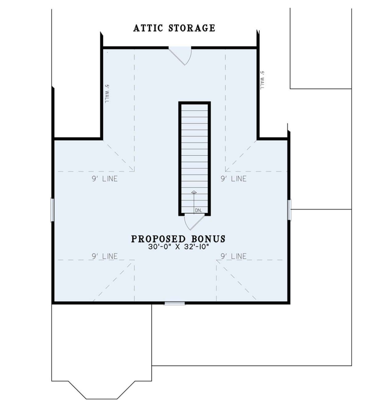 Bonus Room for House Plan #110-00250