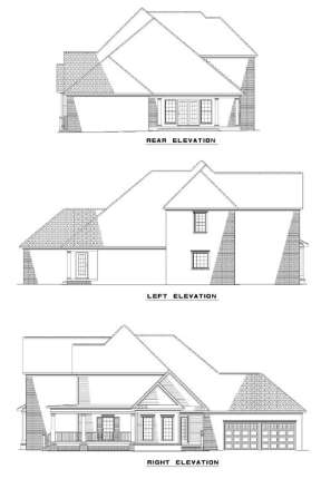 Traditional House Plan #110-00251 Elevation Photo