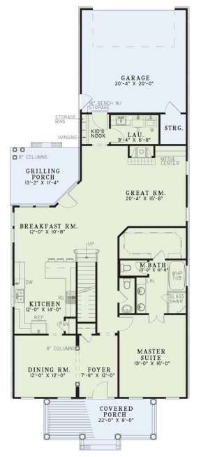 Floorplan 1 for House Plan #110-00253
