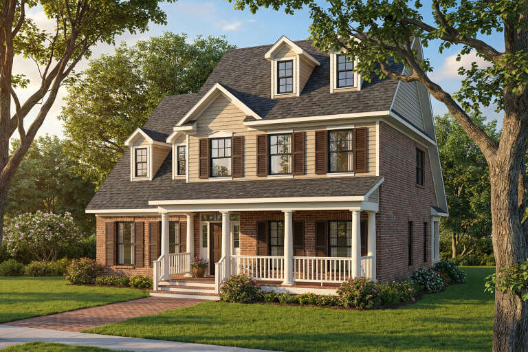 House Plan House Plan #4807 Angled Front Elevation