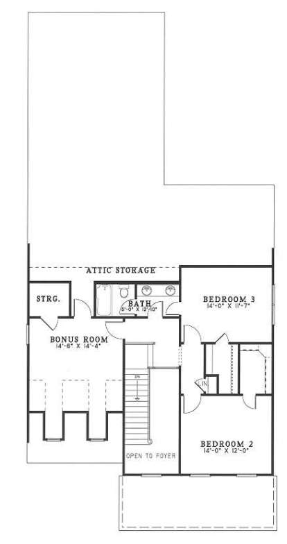 Second Floor for House Plan #110-00254