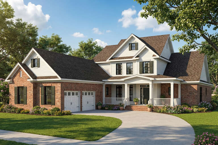 House Plan House Plan #4808 Angled Front Elevation