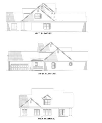 Traditional House Plan #110-00255 Elevation Photo