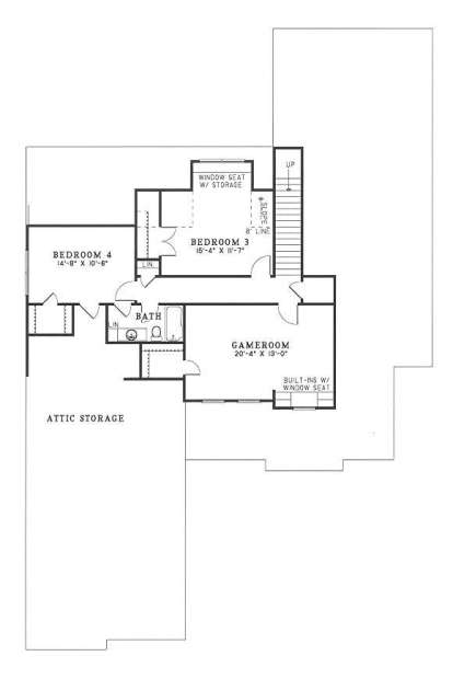 Second Floor for House Plan #110-00255