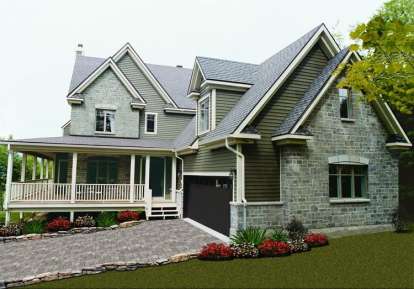 4 Bed, 2 Bath, 2376 Square Foot House Plan - #034-00088