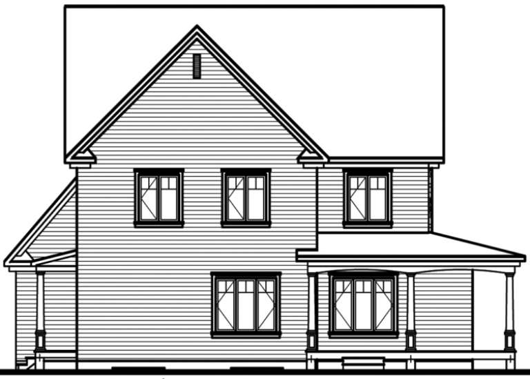 Country House Plan #034-00088 Elevation Photo