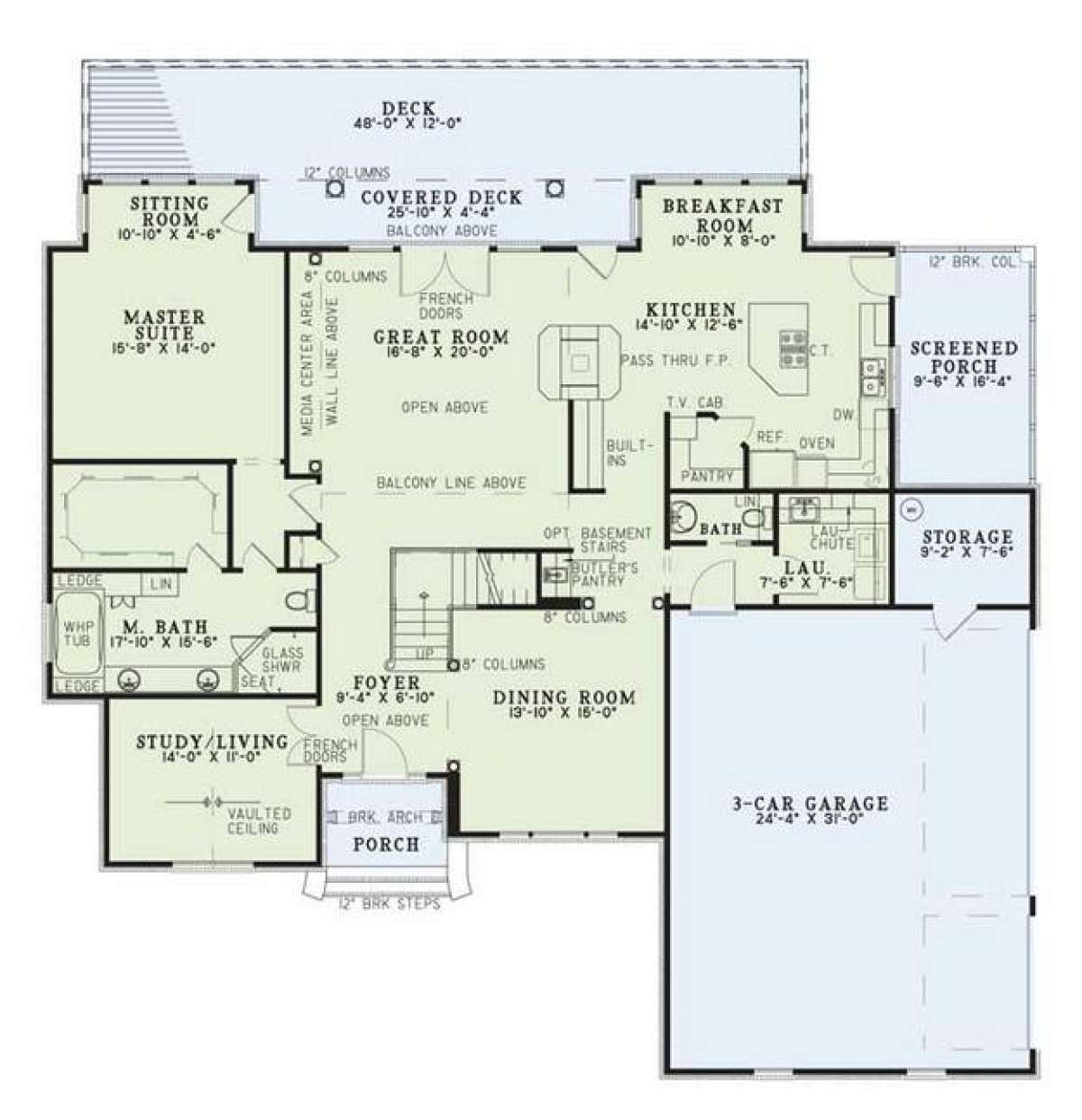 Floorplan 1 for House Plan #110-00257