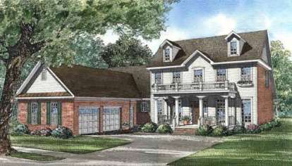 4 Bed, 2 Bath, 2843 Square Foot House Plan - #110-00258