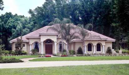 Mediterranean House Plan #575-00038 Elevation Photo