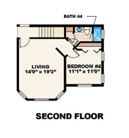 Floorplan 2 for House Plan #575-00039