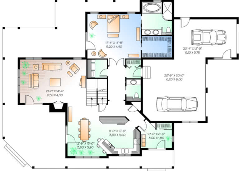 House Plan House Plan #482 Drawing 1