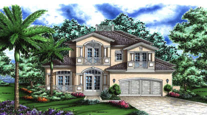 4 Bed, 4 Bath, 4541 Square Foot House Plan - #575-00044