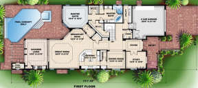 Floorplan 1 for House Plan #575-00044