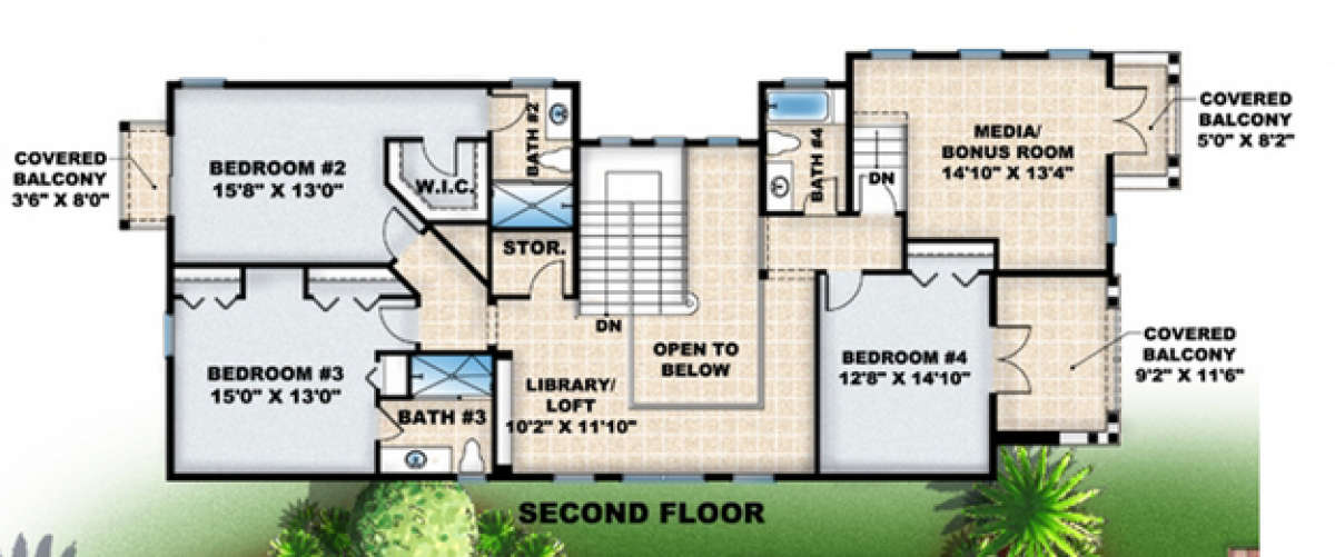 Floorplan 2 for House Plan #575-00044