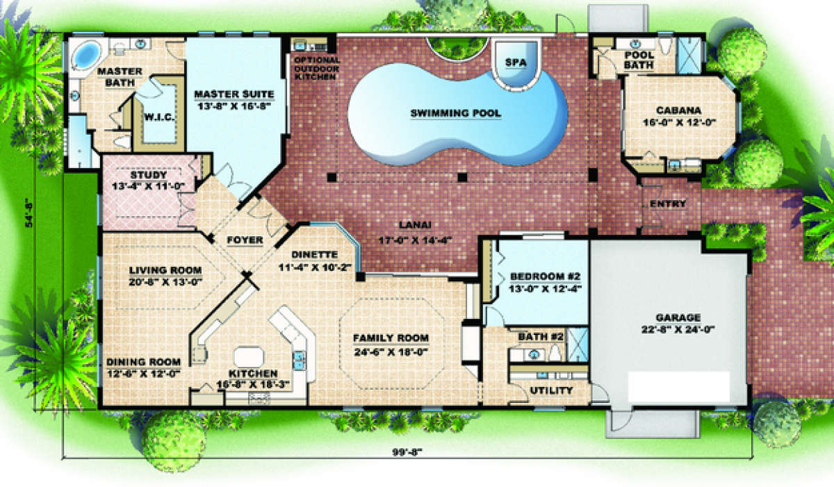 Floorplan 1 for House Plan #575-00045