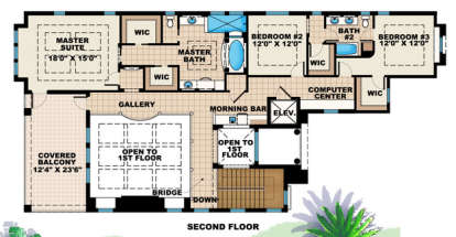 Floorplan 2 for House Plan #575-00047