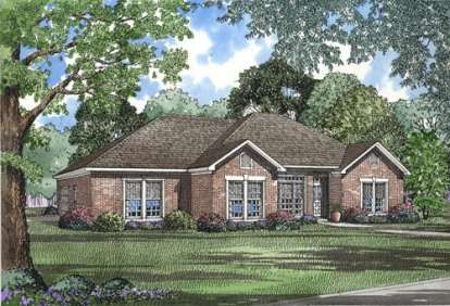 4 Bed, 2 Bath, 1854 Square Foot House Plan - #110-00260