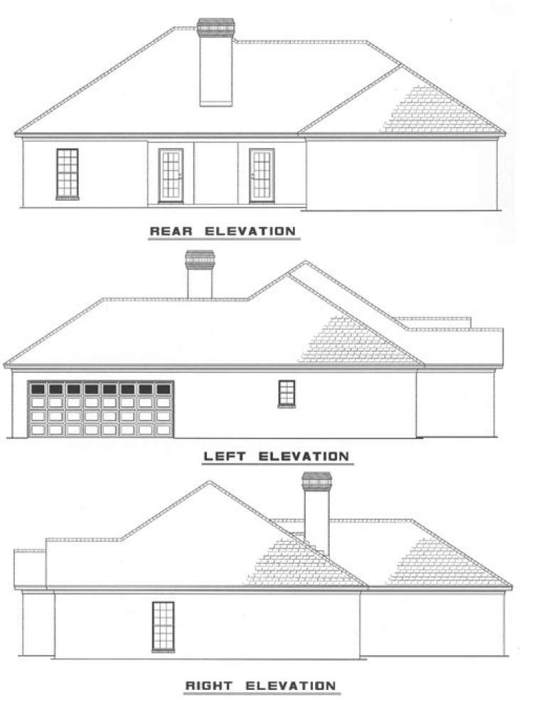 Ranch House Plan #110-00260 Elevation Photo