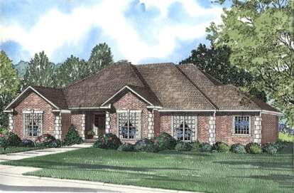 4 Bed, 3 Bath, 2540 Square Foot House Plan - #110-00262