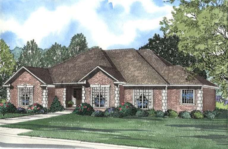 Ranch House Plan #110-00262 Elevation Photo