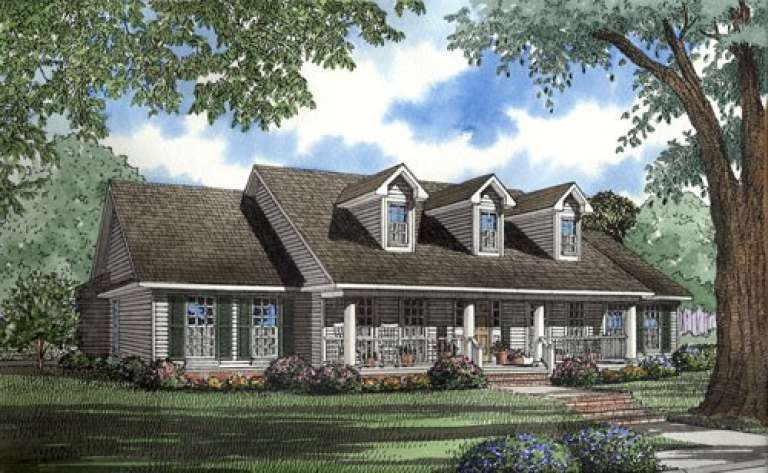 Country House Plan #110-00264 Elevation Photo