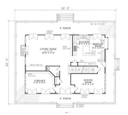 Floorplan 2 for House Plan #110-00265