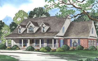 4 Bed, 3 Bath, 3179 Square Foot House Plan - #110-00266