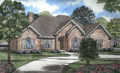Traditional House Plan #110-00267 Elevation Photo
