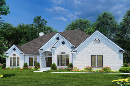 Traditional House Plan #110-00267 Elevation Photo
