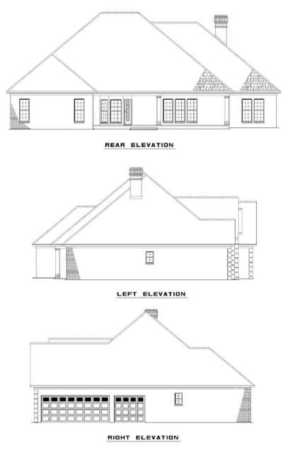 Traditional House Plan #110-00267 Elevation Photo