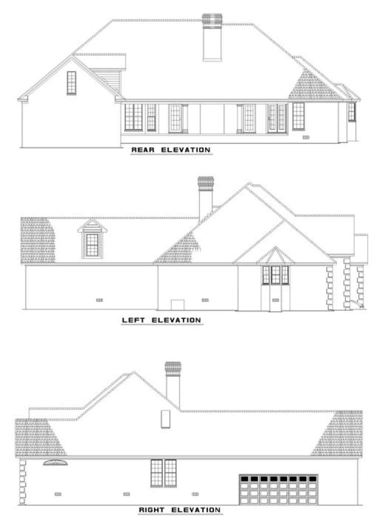 Traditional House Plan #110-00268 Elevation Photo