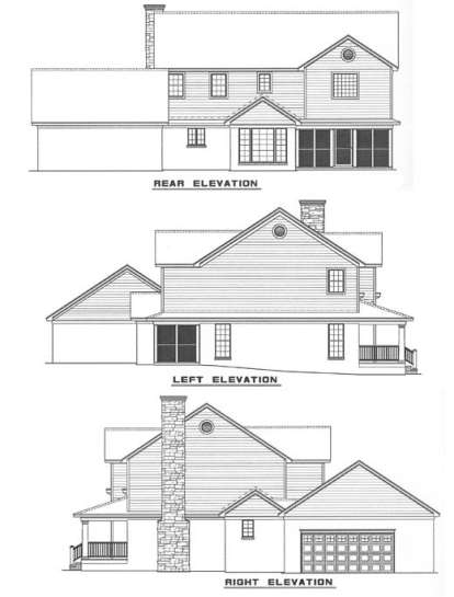 Farmhouse House Plan #110-00270 Elevation Photo