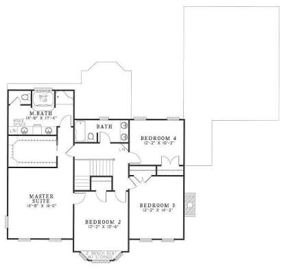 Second Floor for House Plan #110-00270