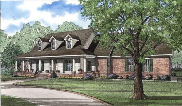 Farmhouse House Plan #110-00271 Elevation Photo