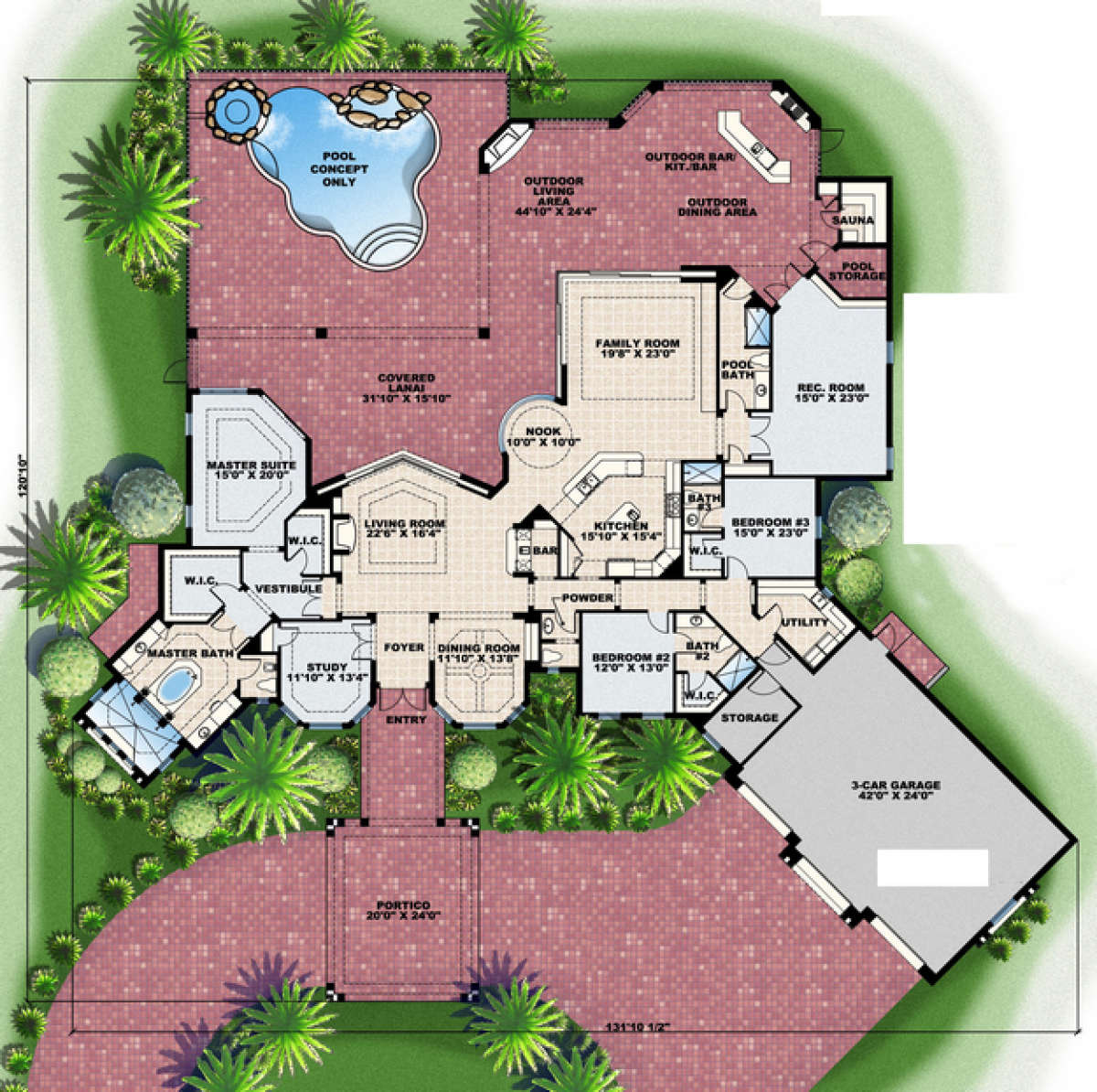 Floorplan 1 for House Plan #575-00048