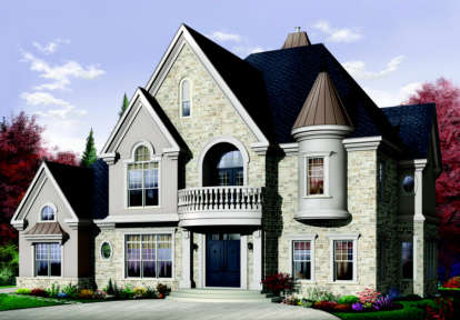 4 Bed, 3 Bath, 3614 Square Foot House Plan - #034-00091