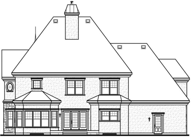 European House Plan #034-00091 Elevation Photo