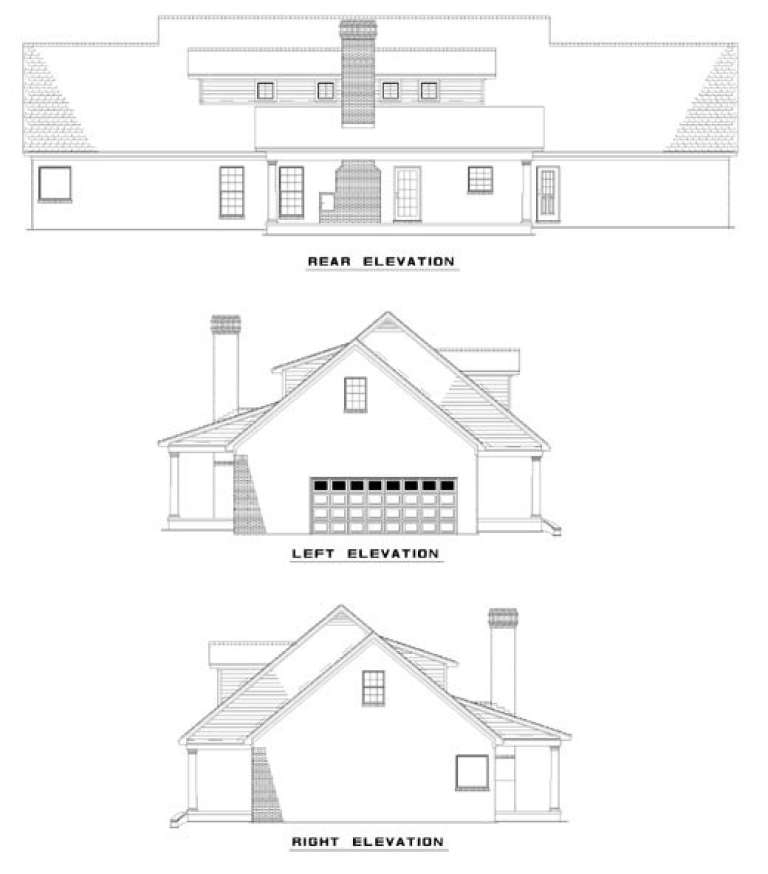 Traditional House Plan #110-00272 Elevation Photo
