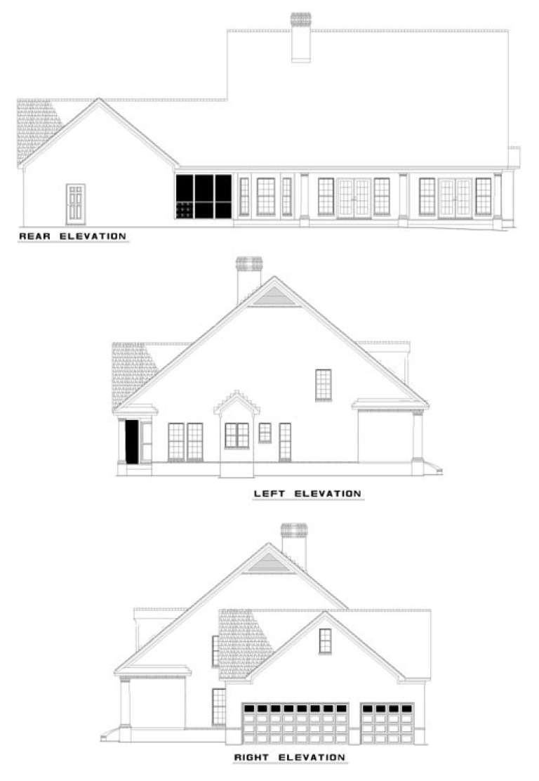 Traditional House Plan #110-00274 Elevation Photo